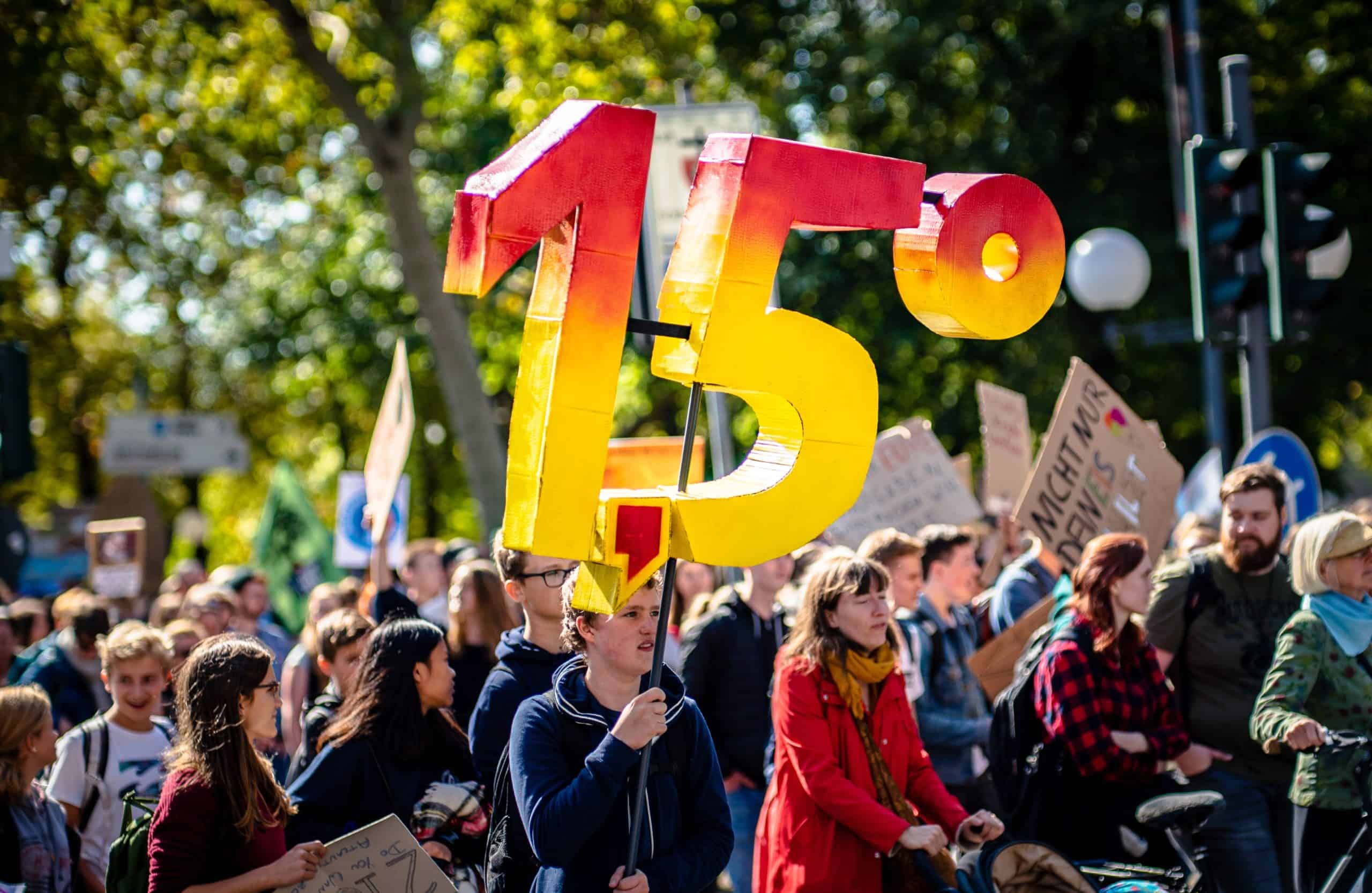 En klimademostrasjon i 2019