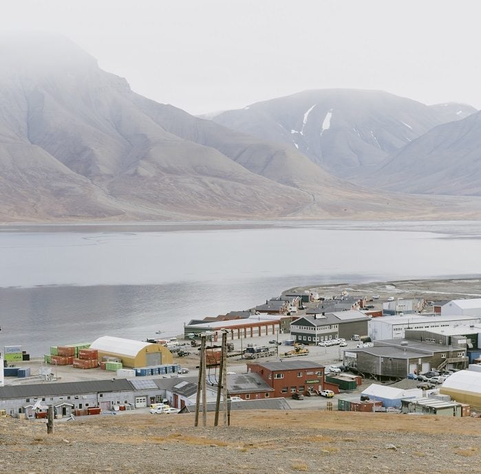 Longyearbyen fra Platåfjellet