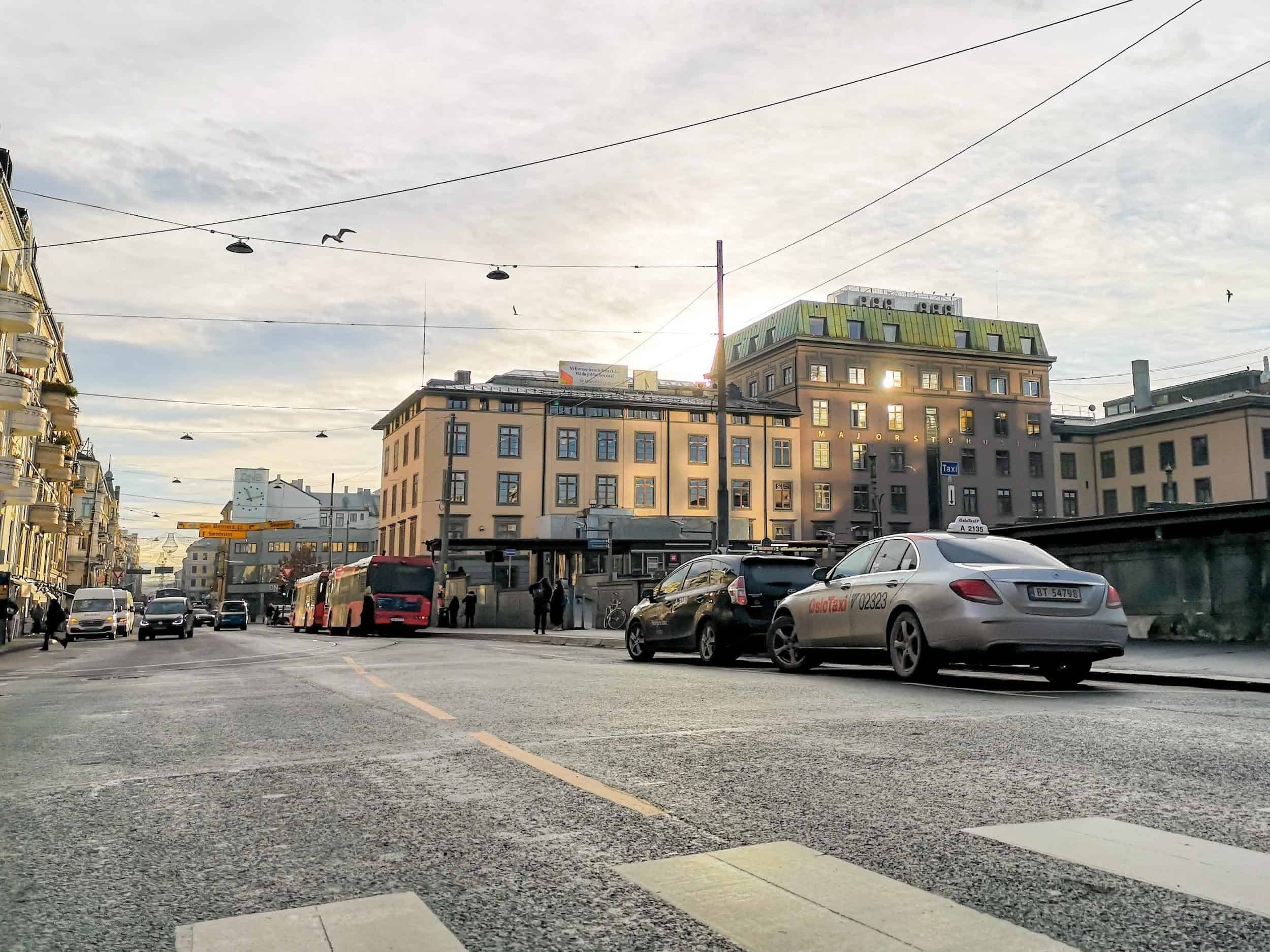 Drosjeholdeplass på Majorstuen Drosjeholdeplass på Majorstuen