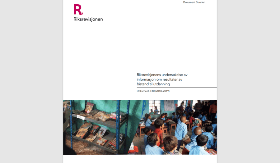 Illustrasjonsbilde av Riksrevisjonens rapport om bistand og utdanning