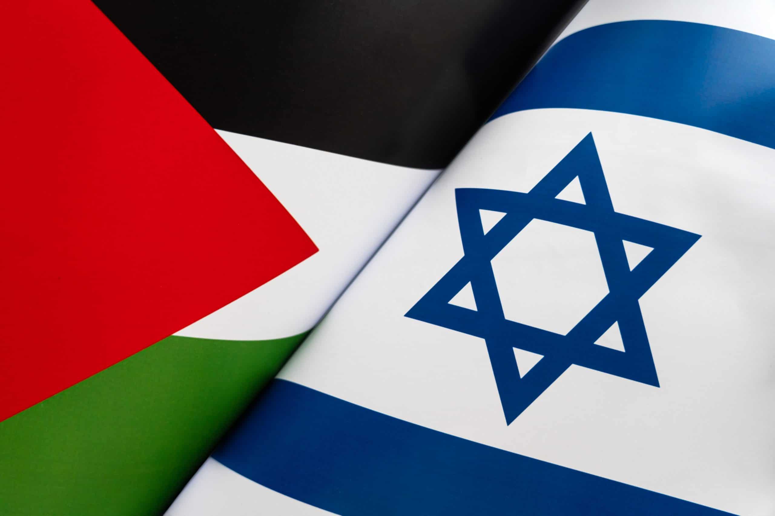 Israelsk og palestinsk flagg